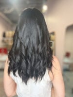 Onyx 18" | Black Human Hair Wig - Image 7