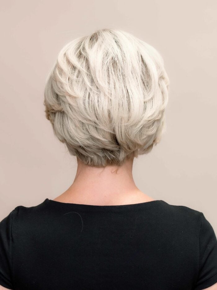 Dia | Short Blonde Human Hair Wig - Image 3