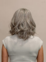 Opal 12" | Grey Human Hair Wig - Image 4
