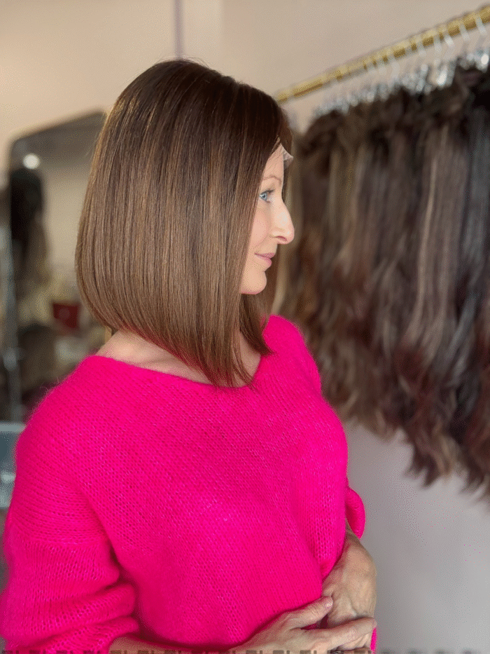 Persia 12" | Brunette Human Hair Wig - Image 2