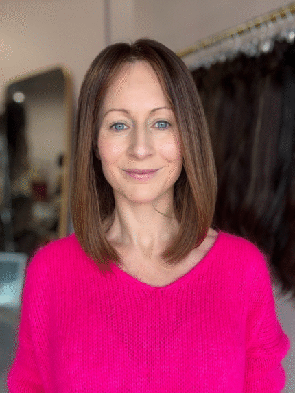 Brunette bob human hair wig