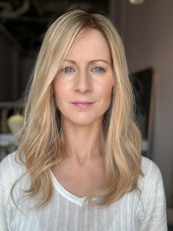 Silk Topper Blonde 18 inches Human Hair