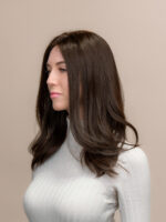 Samara 18" | Brunette Human Hair Wig - Image 3