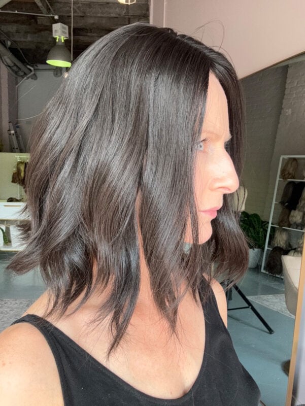 human hair topper