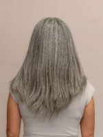 Misty 18" |  Grey Human Hair Wig - Image 4