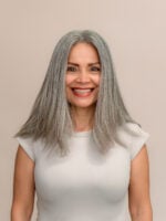 Misty 18" |  Grey Human Hair Wig - Image 2