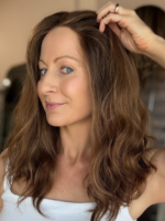 Cinnamon 18″ | Brunette Wavy Human Hair Wig - Image 6