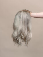 Luna 16" | Silver Human Hair Wig - Image 5