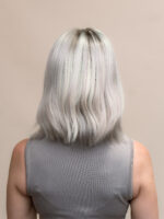 Luna 12" | Silver Human Hair Wig - Image 4
