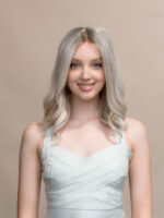 Luna 16" | Silver Human Hair Wig
