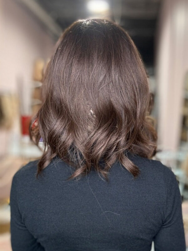 brown hair topper