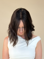 Samara 14" |  Brunette Human Hair Lace Topper - Image 7