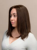 Aria 16" | Brunette Human Hair Wig - Image 3