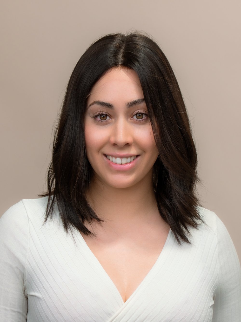 DNZ01485 Onyx 14" |  Black Human Hair Wig - Image 1