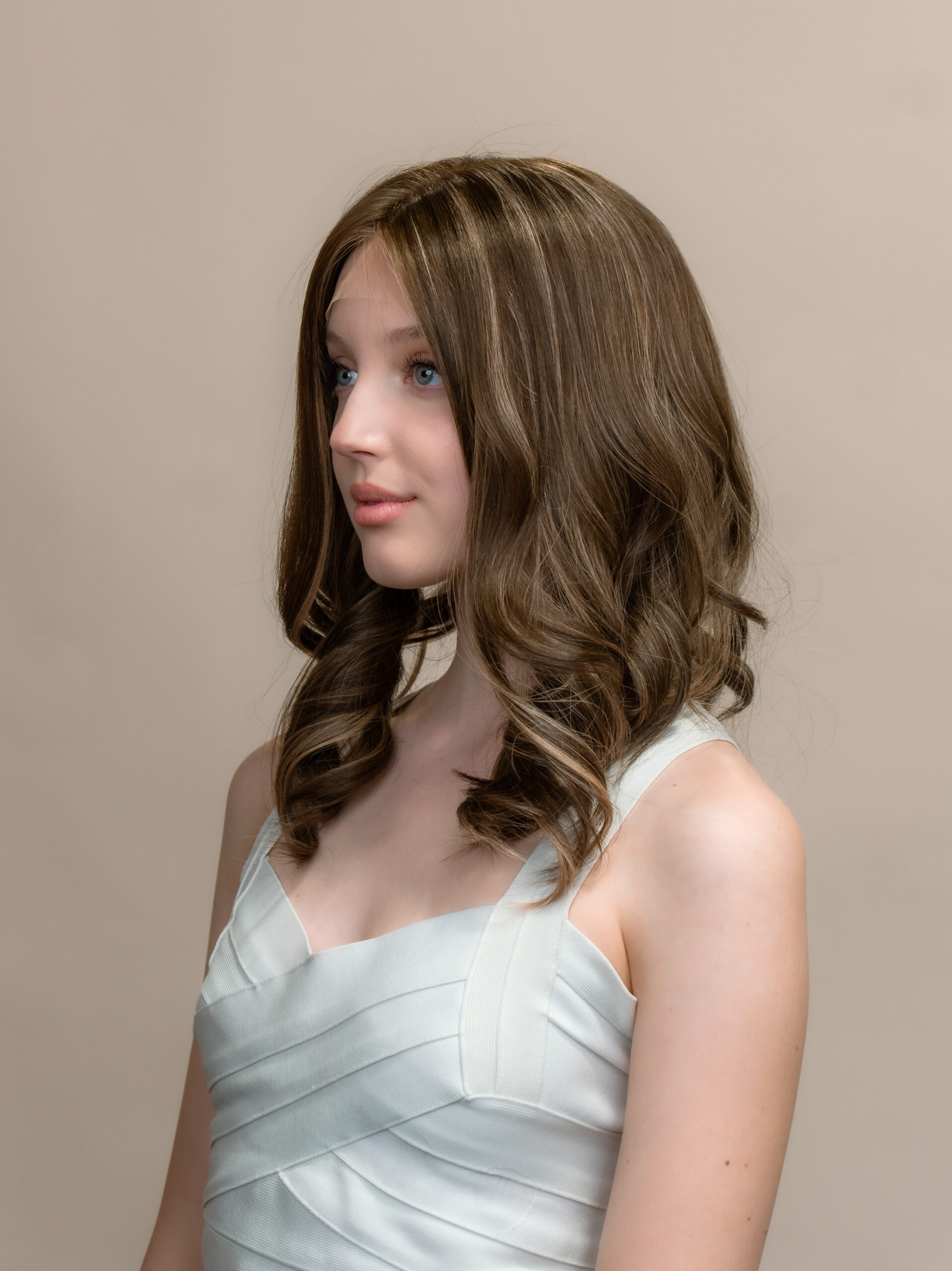 DNZ01865v2 Coco 18" | Brunette Human Hair Wig - Image 2