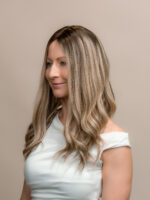 Chanel 18" | Blonde Human Hair Silk Topper - Image 2