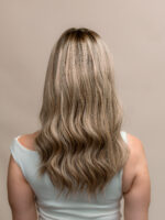 Chanel 18" | Blonde Human Hair Silk Topper - Image 3