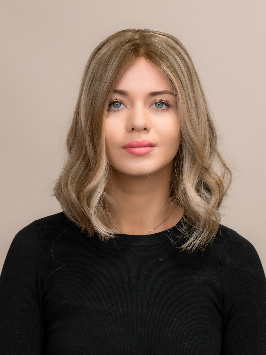 DNZ02702v2 Rose 14" | Brunette Human Hair Wig - Image 1