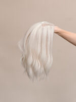 Blanche 12" | White Human Hair Lace Topper - Image 5