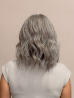 Opal 14″ | Grey Human Hair Lace Topper - Image 4