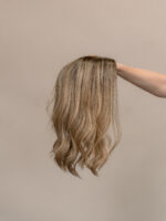 Chanel 16" |  Brunette Human Hair Lace Topper - Image 5