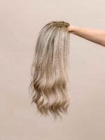 Candy 18" | Blonde Human Hair Silk Topper - Image 5