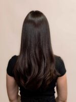 Samara 20" |  Brunette Human Hair Silk Topper - Image 4