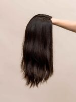 Samara 18" |  Brunette Human Hair Silk Topper - Image 5