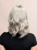 Lynx 14" | Grey Human Hair Lace Topper - Image 4