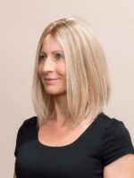 Blake 12" |  Blonde Human Hair Silk Topper - Image 3