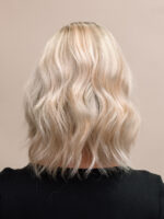 Lulu 12" | Blonde Human Hair Silk Topper - Image 4