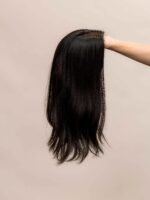 Onyx 18" | Black Human Hair Lace Topper - Image 5