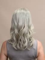 Lynx 16" | Grey Human Hair Lace Topper - Image 4