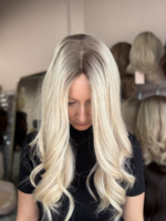 Minx 18" | Blonde Human Hair Silk Topper - Image 4