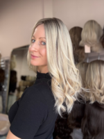 Minx 18" | Blonde Human Hair Silk Topper - Image 5