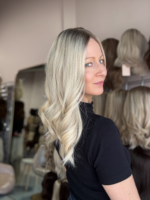 Minx 18" | Blonde Human Hair Silk Topper - Image 6