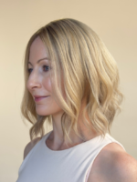 Portia 12" | Blonde Human Hair Lace Topper - Image 3