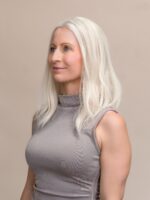 Blanche 16" | White Human Hair Lace Topper - Image 3