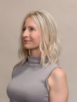 Lulu 14" |  Blonde Human Hair Lace Topper - Image 3