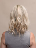 Lulu 14" |  Blonde Human Hair Lace Topper - Image 4