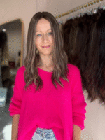 Anastasia 18" |  Brunette Human Hair Lace Topper - Image 6
