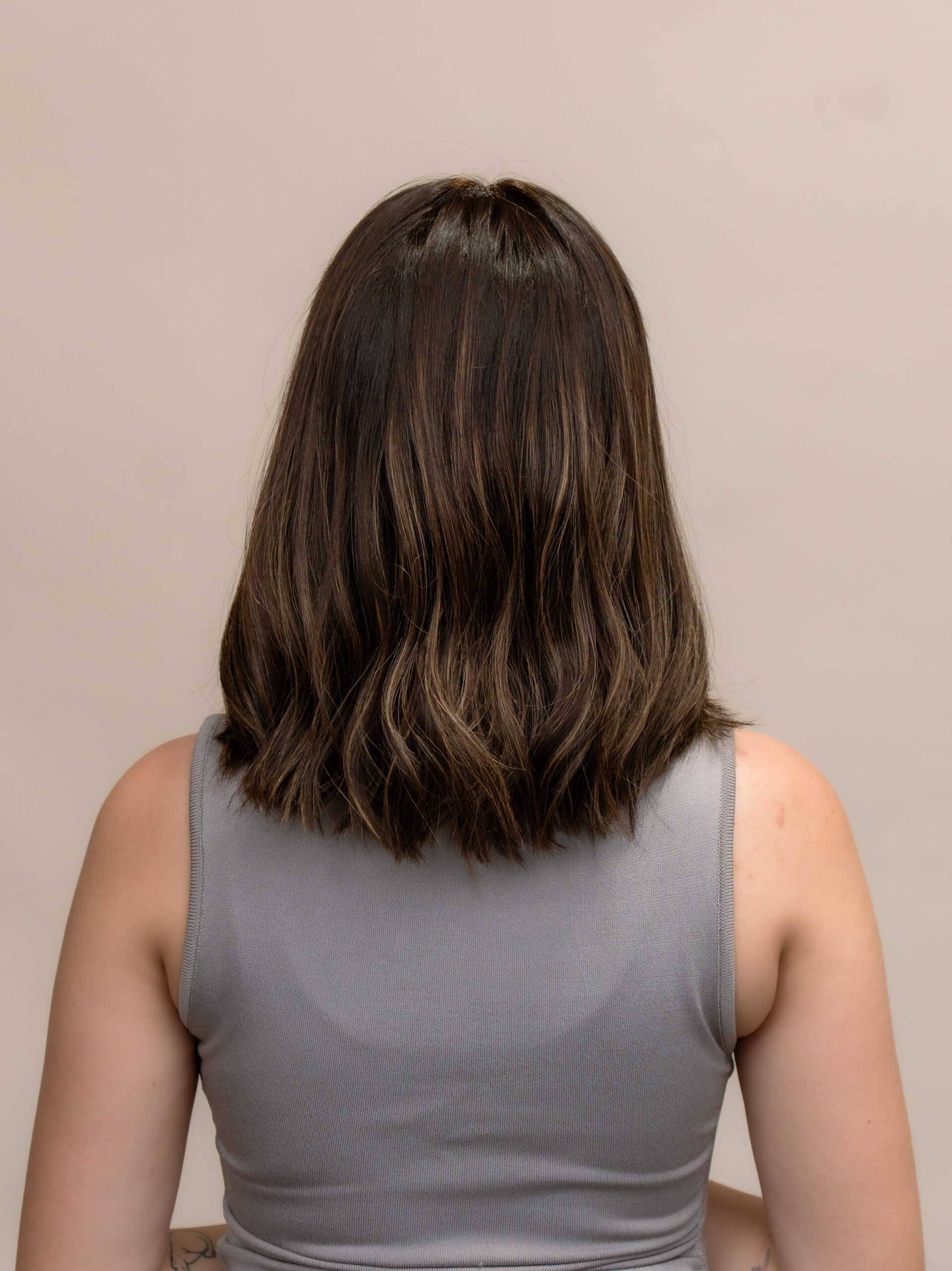DNZ02583v2 Lexie 14" | Brunette Human Hair Wig - Image 3