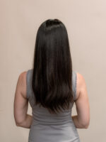 Onyx 20" | Black Human Hair Lace Topper - Image 4