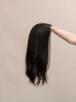 Onyx 20" | Black Human Hair Lace Topper - Image 5