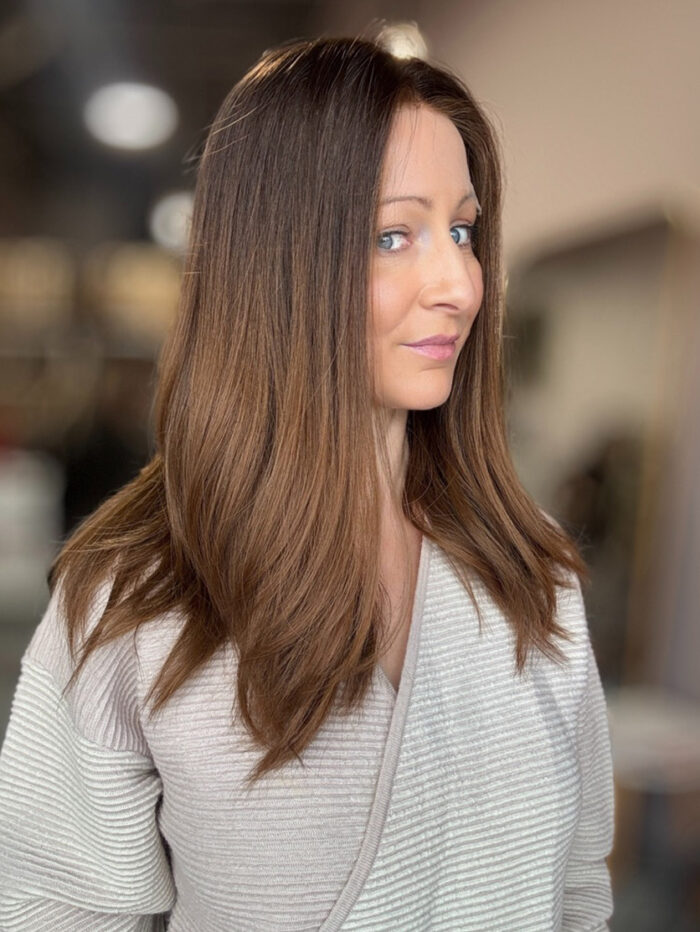Persia 18" | Brunette Human Hair Wig - Image 5
