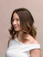 Zelda 14" | Brunette Human Hair Lace Topper - Image 4