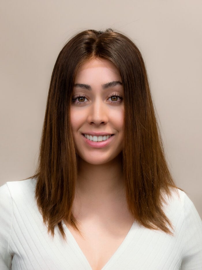 Persia 16" | Brunette Human Hair Wig - Image 1