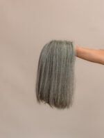Misty 12" | Grey Human Hair Wig - Image 7