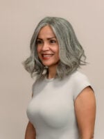 Misty 12" | Grey Human Hair Wig - Image 5