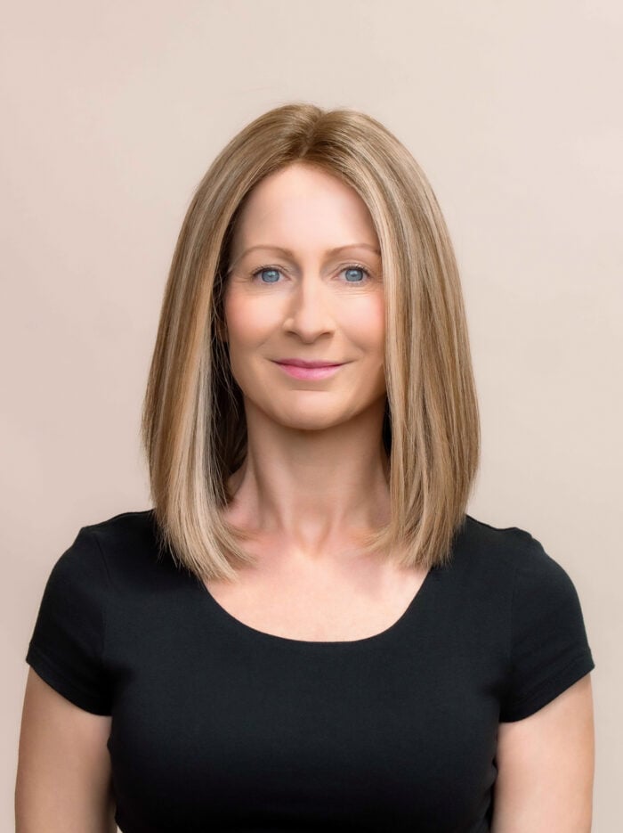 Rose 12" |  Brunette Human Hair Wig - Image 1